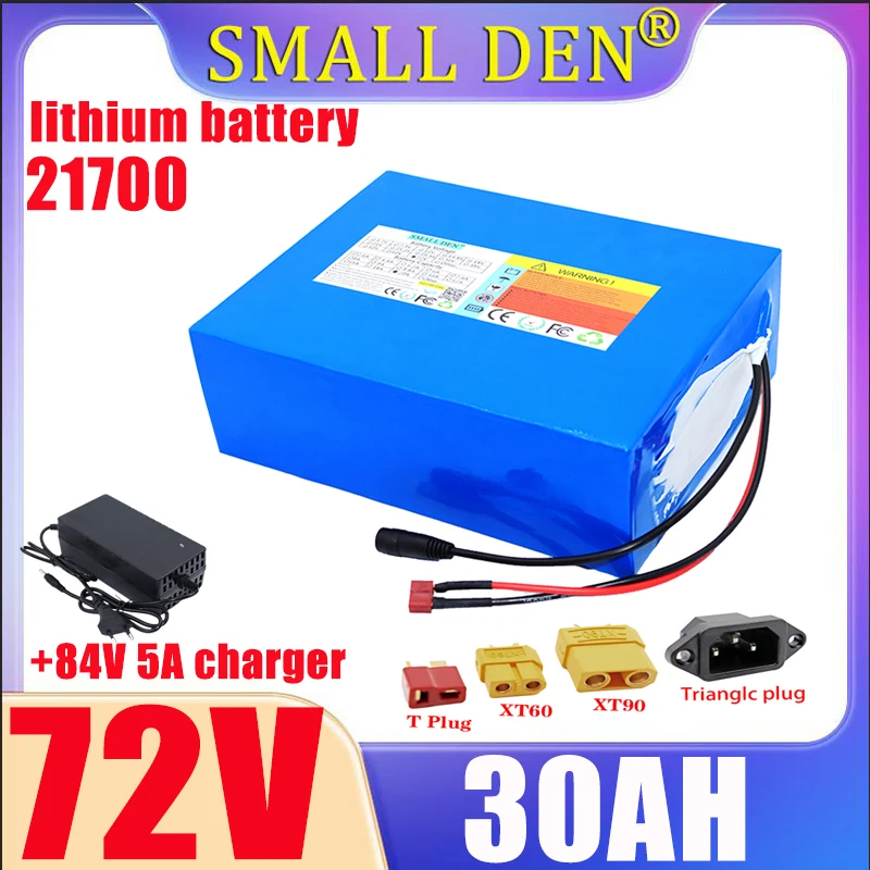 

New 72V 30Ah 21700 20S6P Lithium Battery Pack BMS 0-3500W Scooter Motorcycle High Power Rechargeable Battery EU/US tax exempt