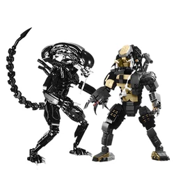 Moc Robot War Strange Animal ALIEN VS PREDATORS Model Building Blocks Sets Construction Bricks Educational Toys Children