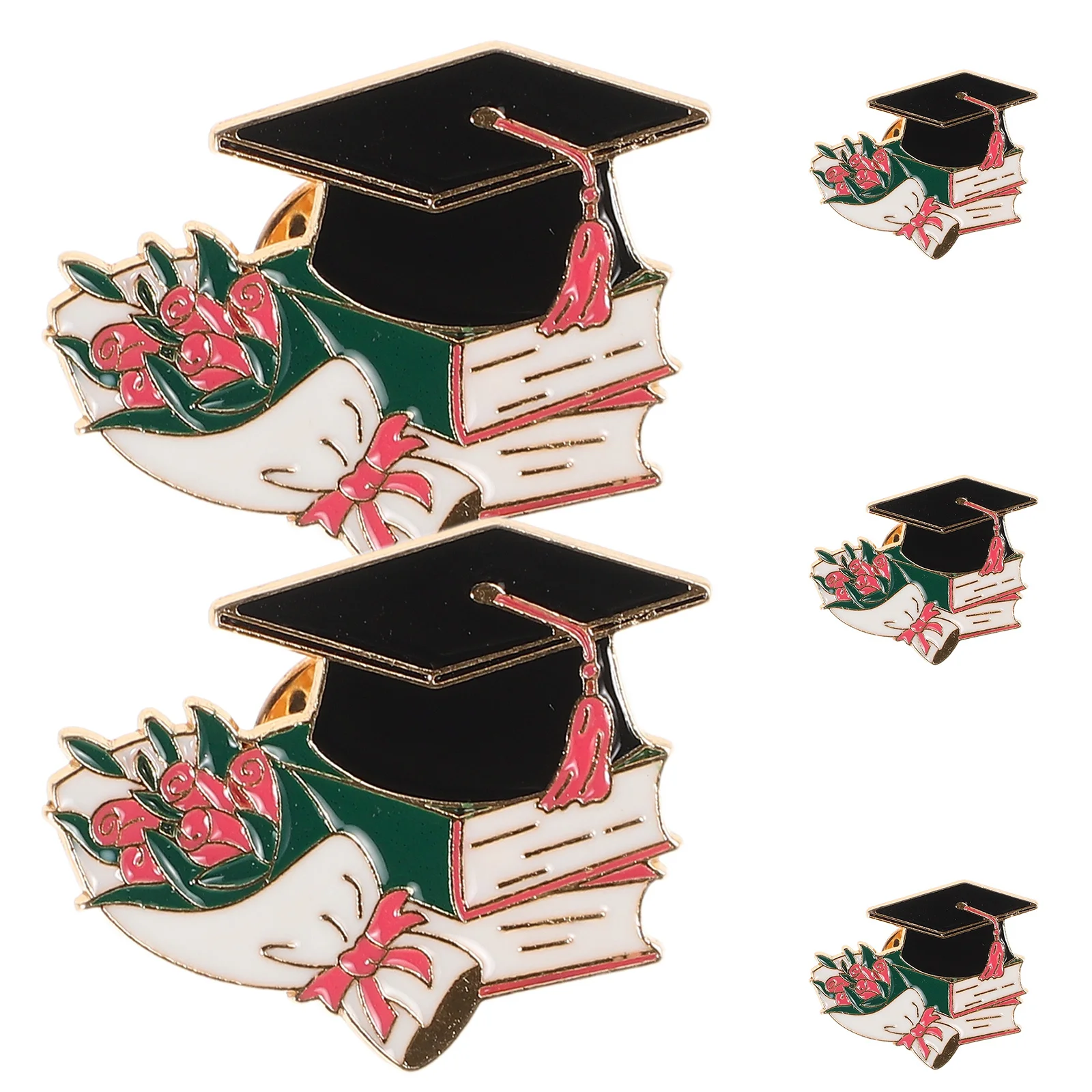 5 قطعة قبعة التخرج بروش دبوس شارة معدنية هدية لا تُنسى لموسم النجاح الأكاديمي زينة لوازم الحفلات #6