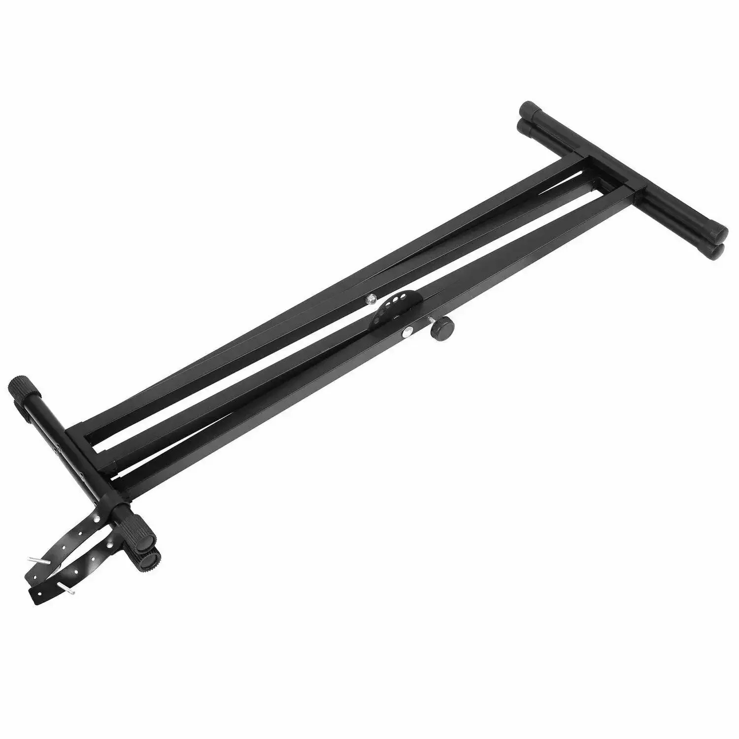 Electronic Piano Keyboard X-Type Universal Stand Double-Braced Folding Stool Seat Chair Bench with Locking Straps Adjustable - 5