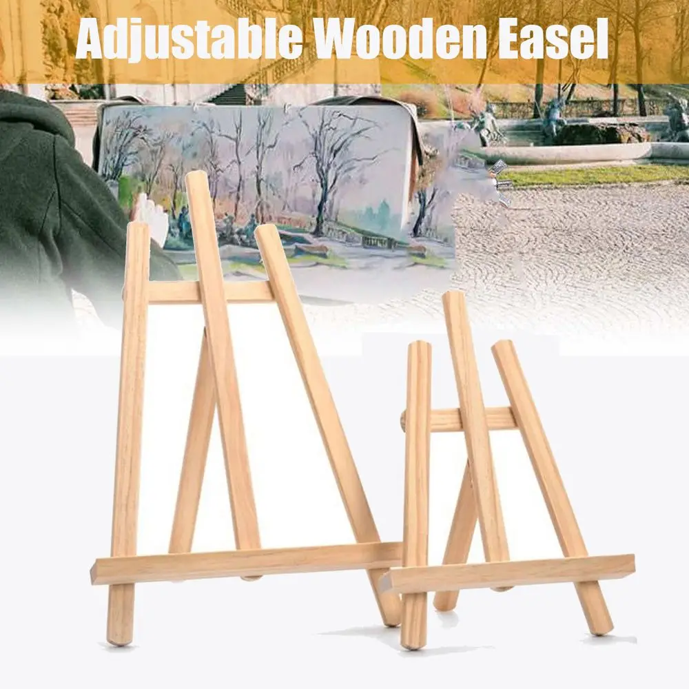 Houten Duurzame Feestdecoratie Bruiloft Kunstbenodigdheden Tekening Plank Schildersezel Schilderij Rack Card Stand Display Houder