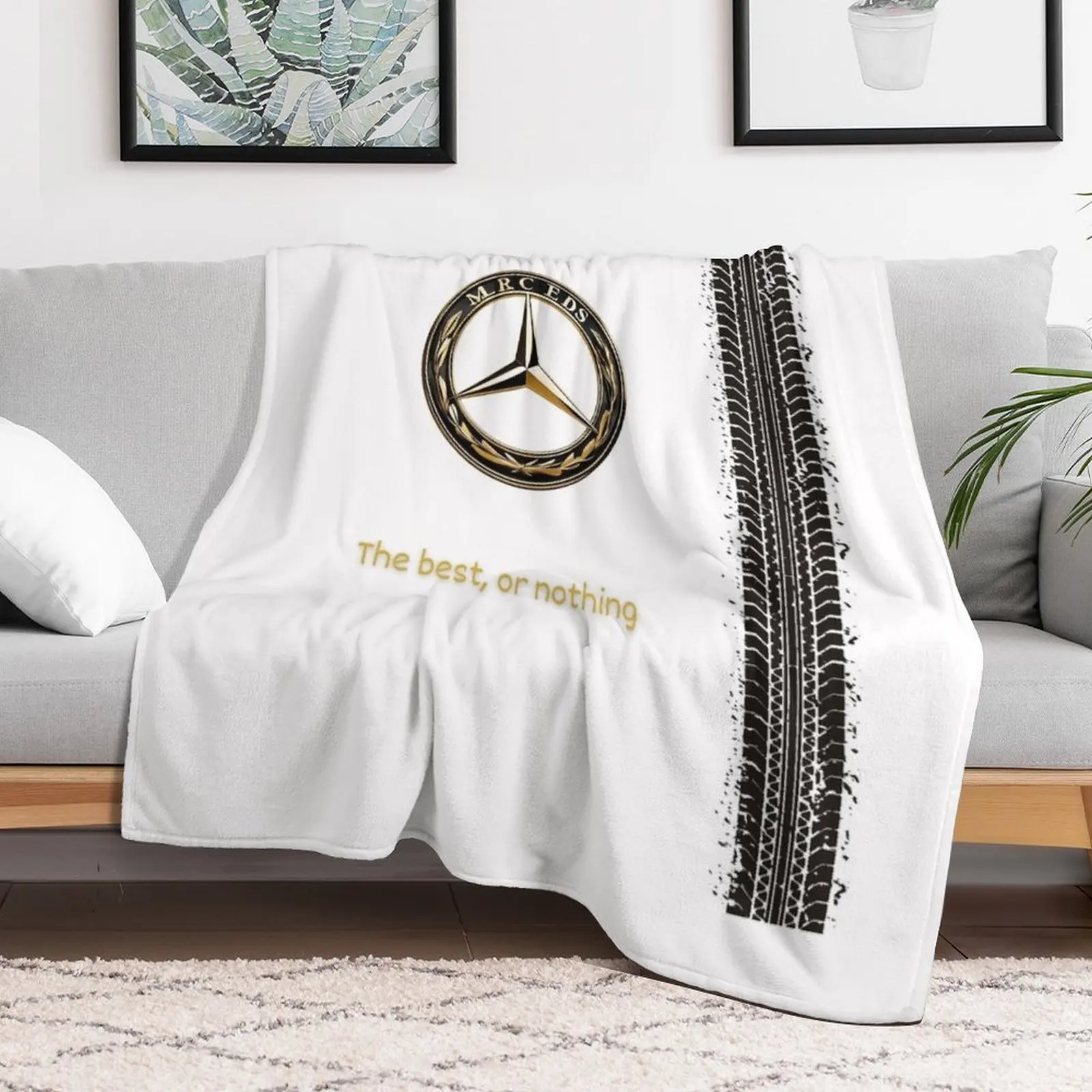 Explore New Mercedes Benz The best, or nothing Throw Blanket Luxury Decoratives Blankets For Bed decorative Blankets