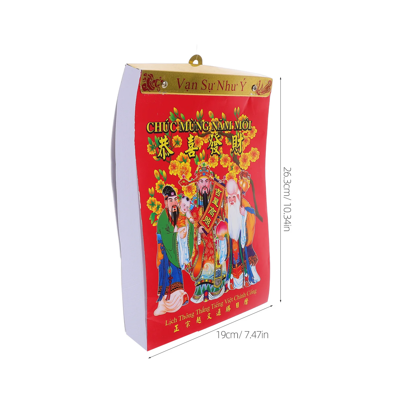 2026 Vietnamese Lunar Wall Calendar Traditional Hanging Tear Off Daily Planner Horse Year Home Decor 2026 Chinese Lunar Calendar