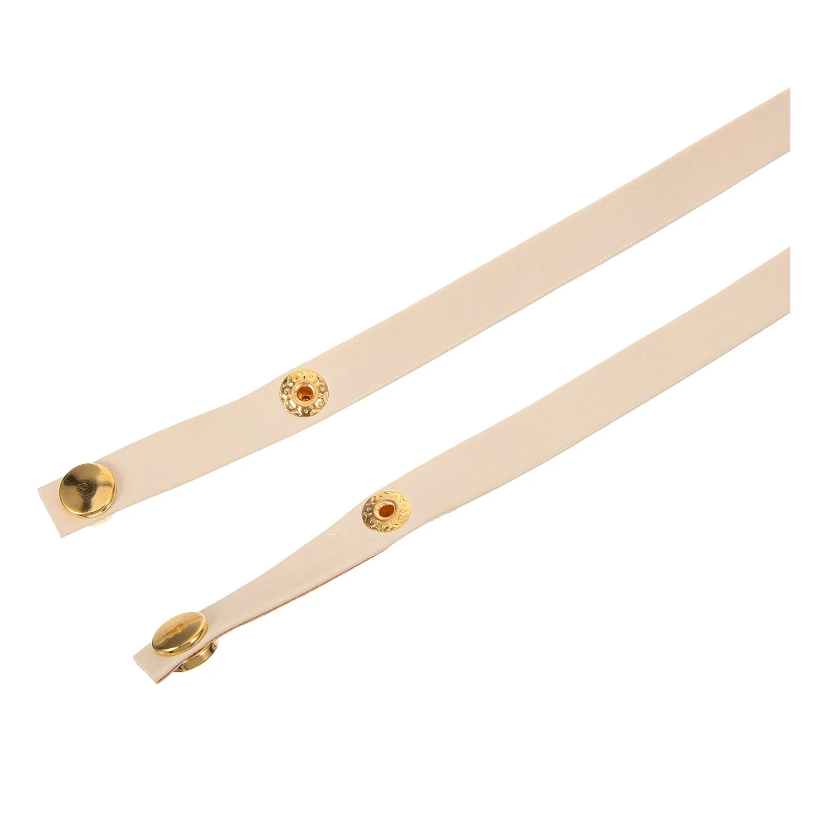 

1 Pair Adjustable Heel Ankle Straps For High Heels Snap Button Shoe Straps Replacement Women'S Pump Accessories Anti-Loose Pu