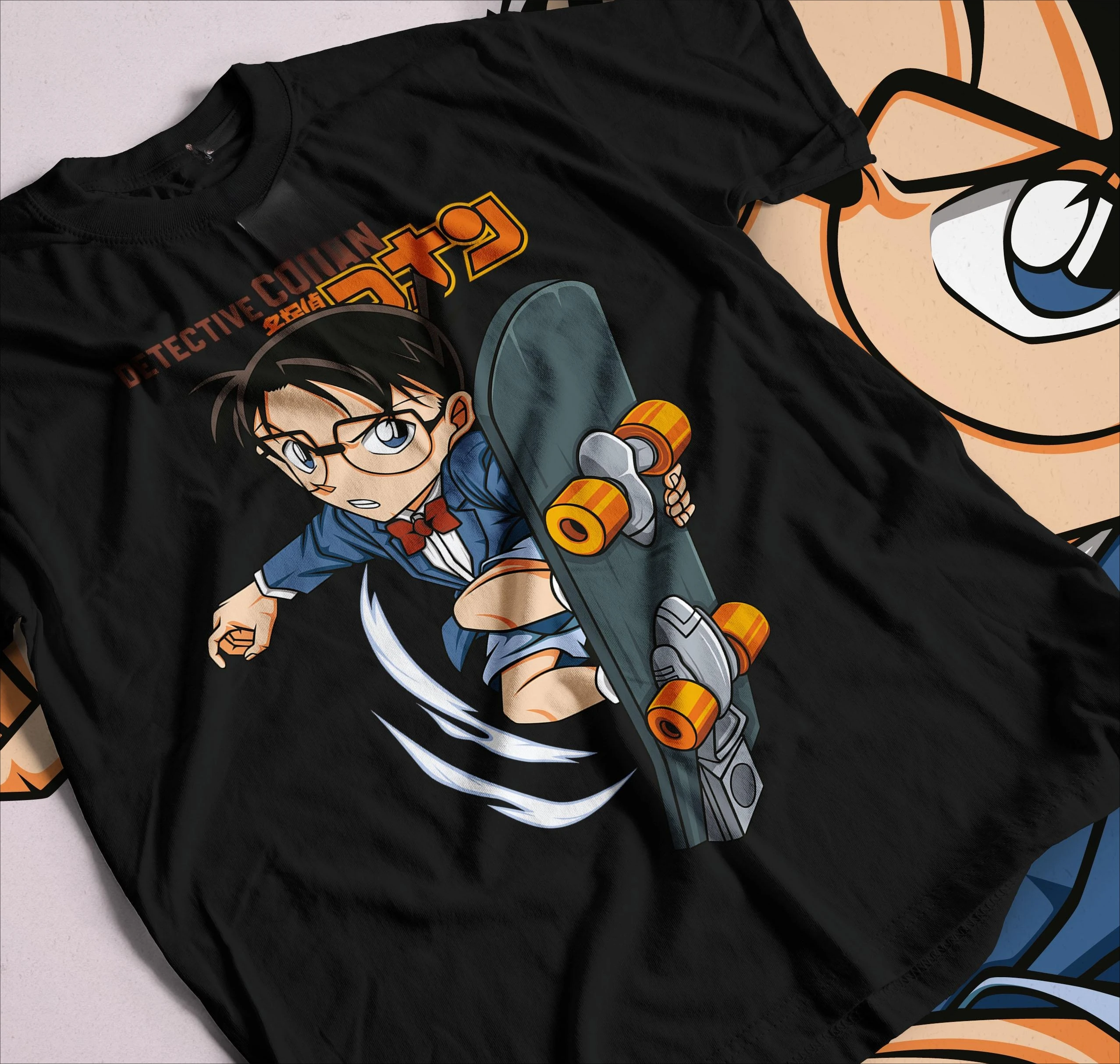 rendy Unisex Crew Neck Collectible Detective Conan Anime Comic Tee Soft Top Ideal For Night Out And Casual Street Style Looks