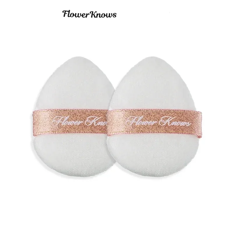 Flower Knows Mini Finger Powder Puff 2 Piece/Pack Makeup Powder Puff Loose Super Soft