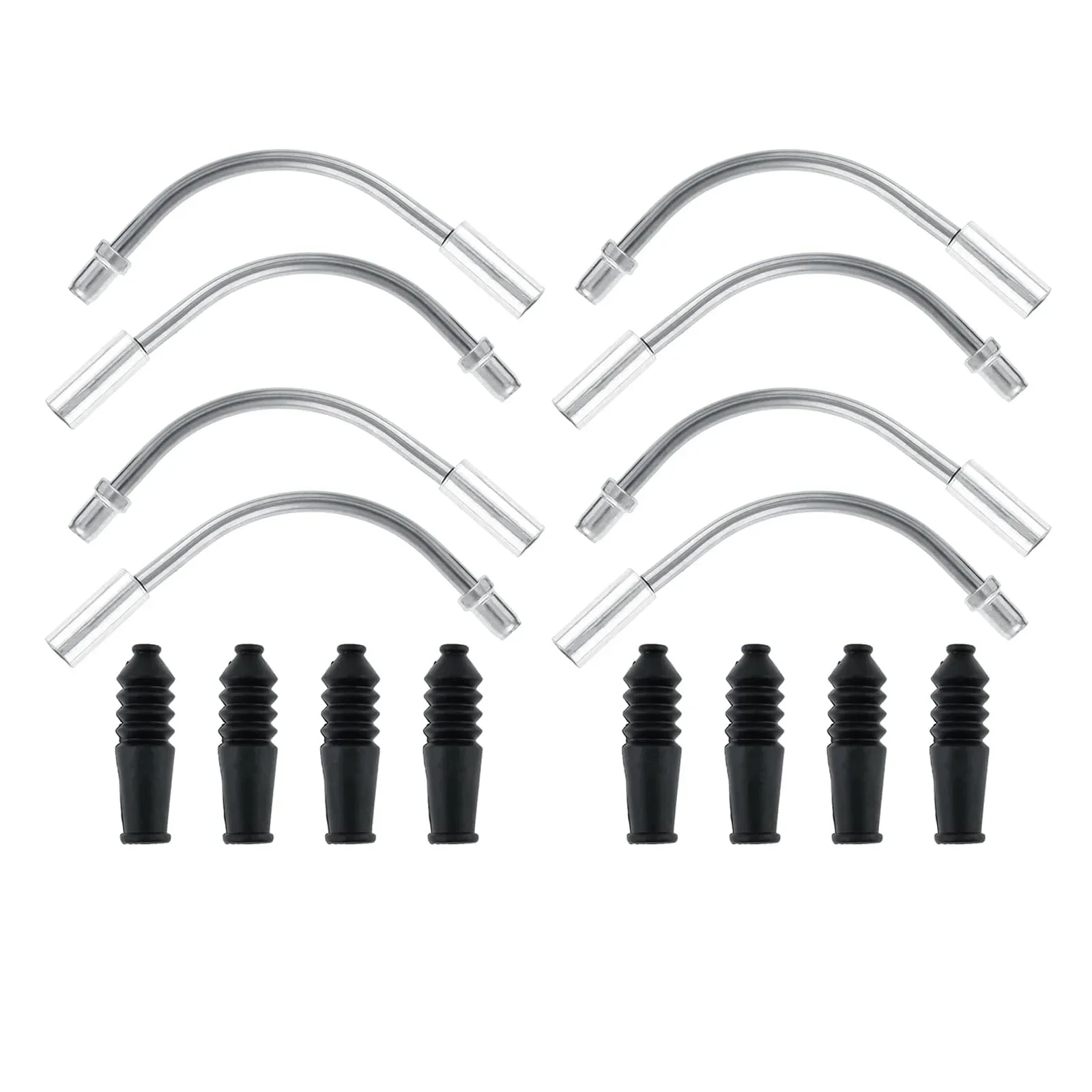 8 Stück v Fahrrad brems nudeln Fahrrad kabel führungs rohr Fahrrad brems rohre Gummis chläuche für Straßen-Mountainbike-Reparatur zubehör