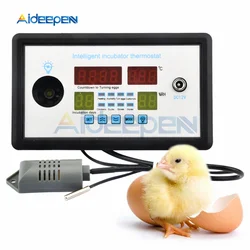 DC 12V Smart Thermostat Digital ZFX-W9002 Thermostat Temperature Humidity Control Incubator 360 Automatic Egg Turning W9002