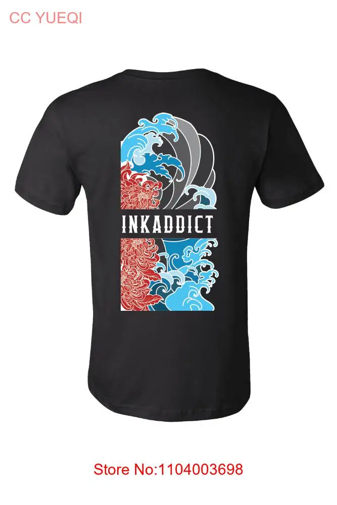 NEW InkAddict UNISEX WAVE Tee Shirt BLACK SMALL-4XLARGE TATTOO LIMITED RELEASE