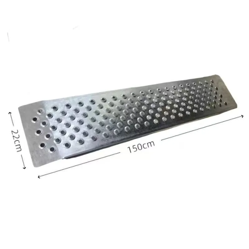 Unloading trailer frame steps springboard boarding extended ramp ladder folding ramp