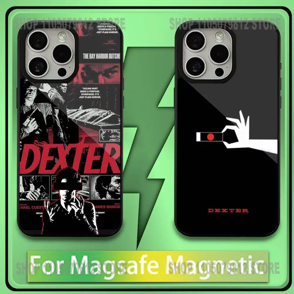 

Movie D-Dexter Morgan Phone Case For iPhone17,16,15,14,13,12,11,Plus,Pro,Max,Mini Soft Magesafe Magnetic Wireless Charge