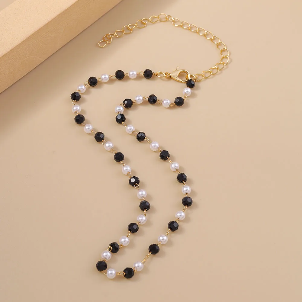 Aihua Neue Damen Kpop Einfache Perlen Halsband Halskette Gold Farbe frauen Hals Kette Hochzeit Schmuck Auf Den Hals Kragen geschenke – Detail 14