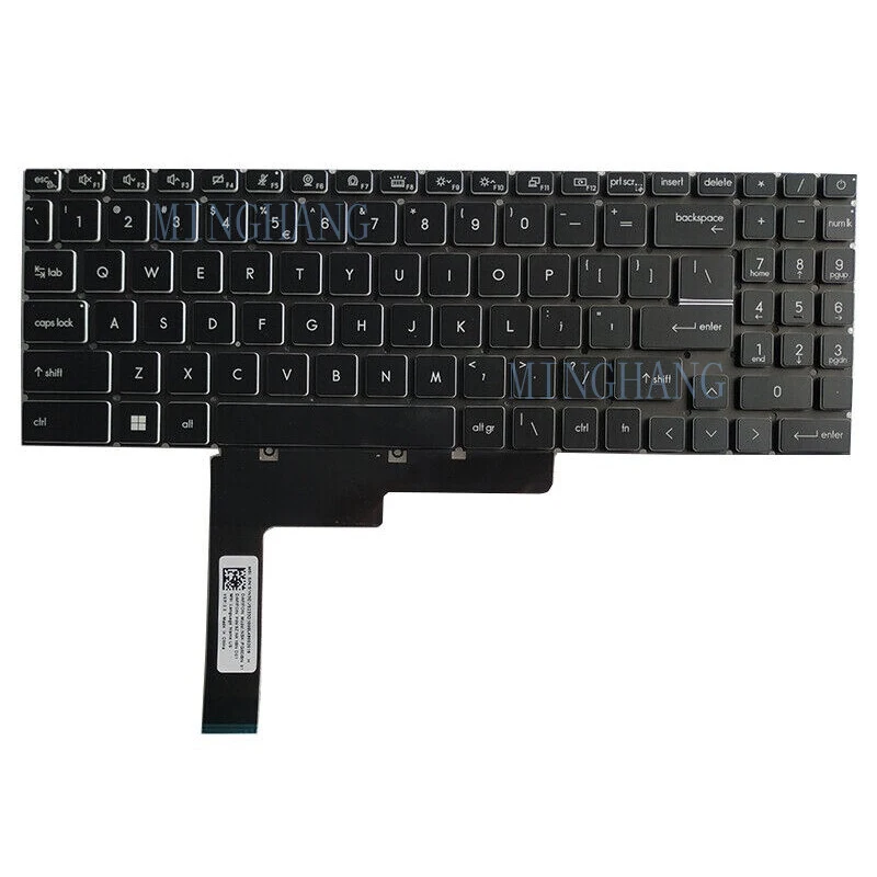 

M New for MSI Creator M16 A11UC A11UD A12UC A12UD A12UE A12U US Keyboard White Backlit