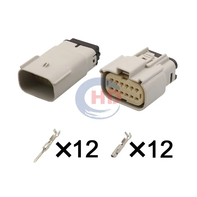 

1-20 sets 12 Pin auto wiring harness plug cable electric plug connector 33482-1202 33472-1202