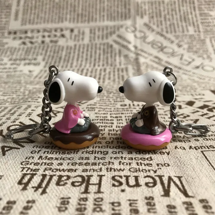 Cute Kimono Snoopy Action Figures Doughnut and White Puppy Model Toy Cartoon Desktop Ornament Collectible Toys Kids Gifts