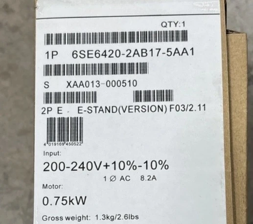 

Brand new 6SE6420-2AB17-5AA1 6SE6420-2AB17 5AA1 frequency conversion PLC module Fast Delivery