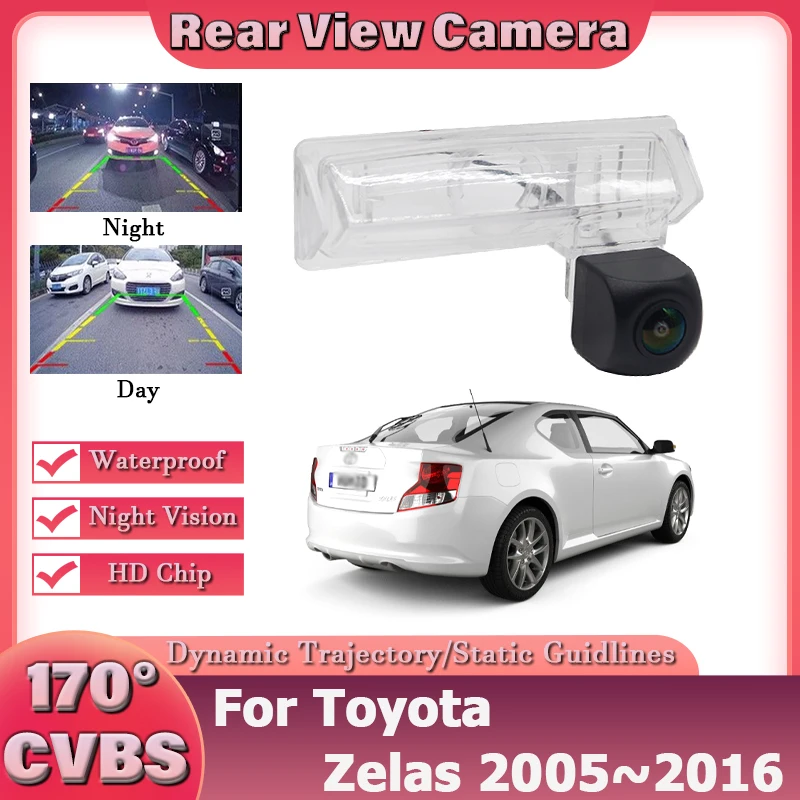 

170 Degree 1080x720P HD Car Vehicle Rear View Reverse Camera For Scion tC ANT10 AGT20 For Toyota Zelas 2005~2013 2014 2015 2016
