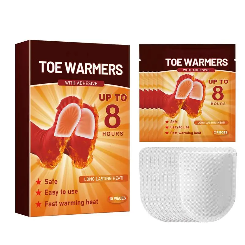 Adhesive Foot Warmer Non-Woven Fast-Heating Comfortable Foot Warmer Self-Heating Feet Patch Foot Care For Jogging Hiking Fishing