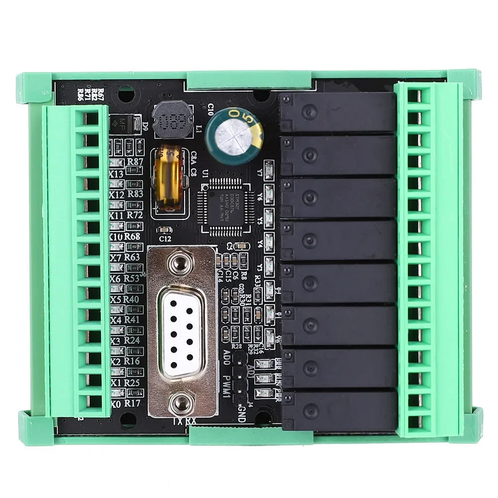 FX2N-20MR-232 PLC لوحة تحكم صناعية مع قذيفة للتوصيل محطة التتابع الناتج DC24V عالية السرعة العد التناظرية 2AD 0-10 فولت