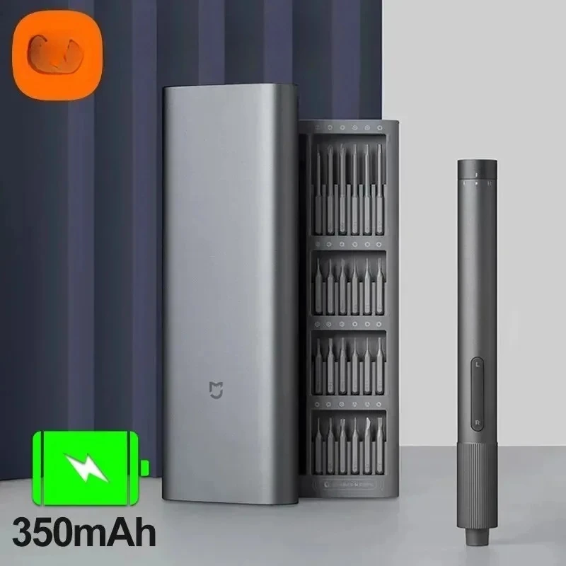

Mijia Electrical Precision Screwdriver Kit 2 Gear Torque 400 Screw 1 Type-C Rechargeable Magnetic Aluminum Case Box