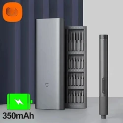 Mijia Electrical Precision Screwdriver Kit 2 Gear Torque 400 Screw 1 Type-C Rechargeable Magnetic Aluminum Case Box