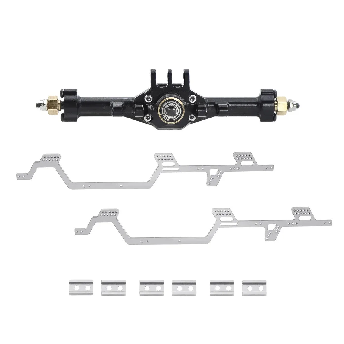 Trx4m Brass Coated Axle with LCG Chassis Frame Track Beam for 1/18 RC Track Cars
