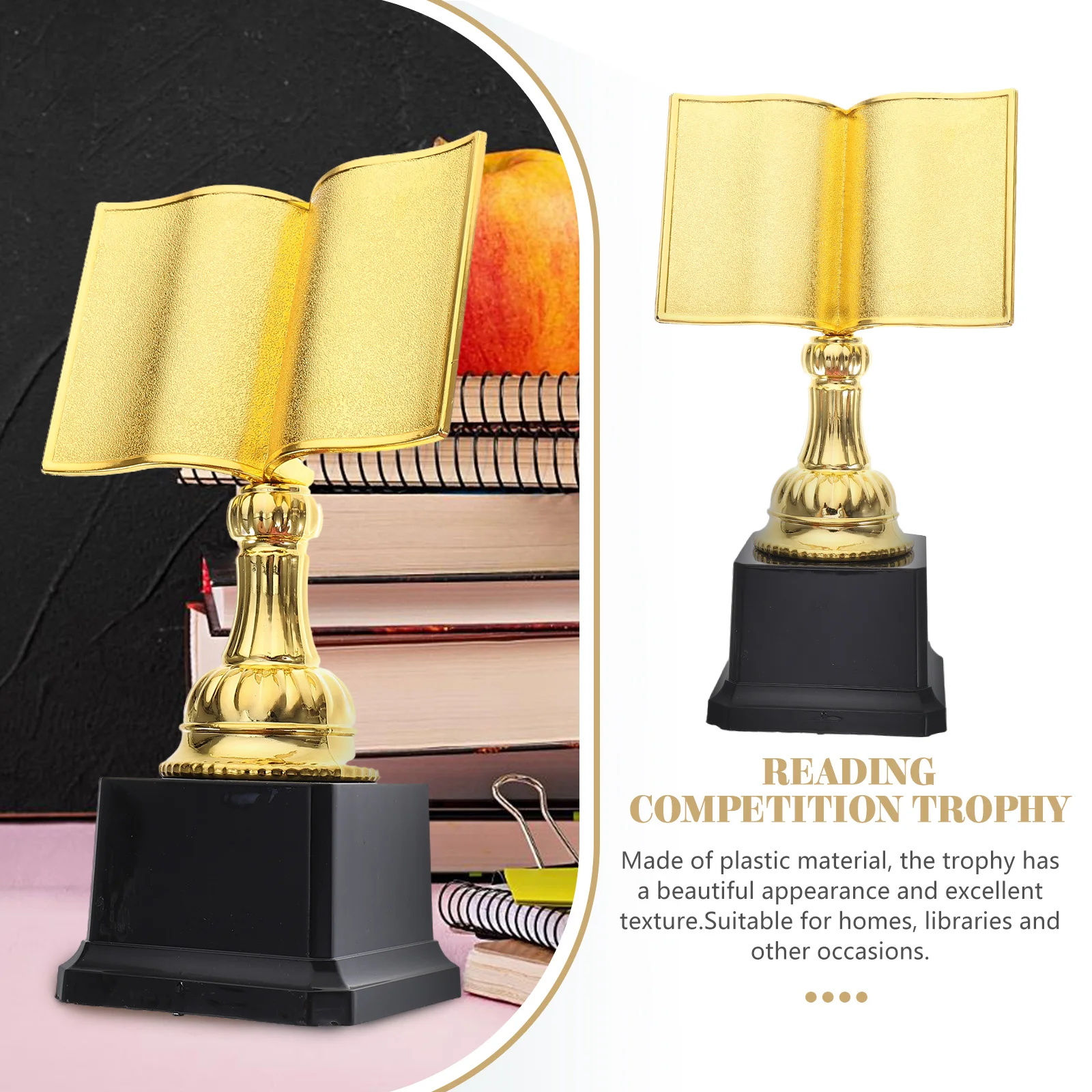 Reading Star Trophy Small Competition Prizes for Kids Exquisite Trophies Compact Chic Award Supplies Delicate Sports