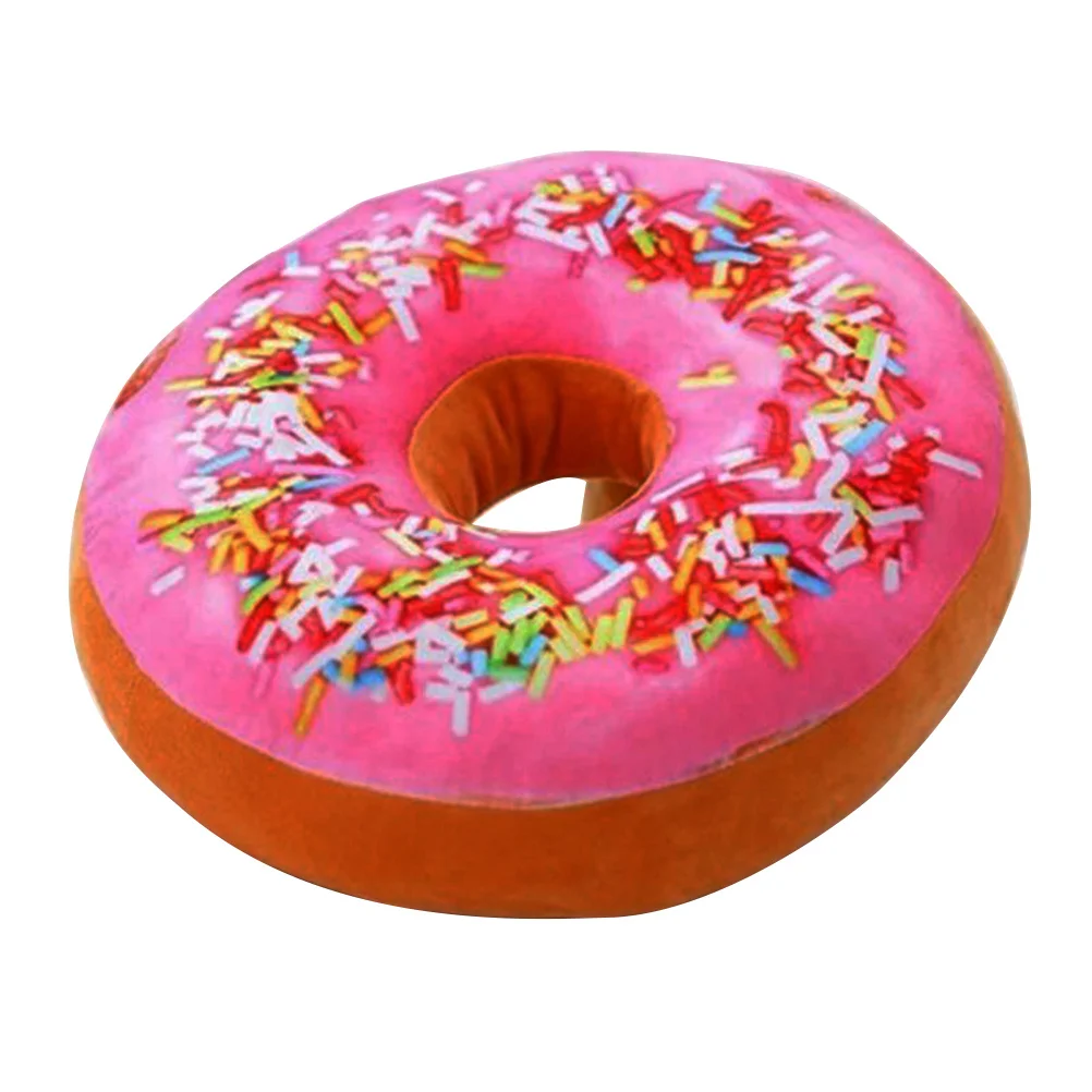 

40Cm Donut Pillow Filled Cushion Soft Doughnut Throw Pillow For Sofa Chair Car Home Office Kids Gift Seating Pad Back Support