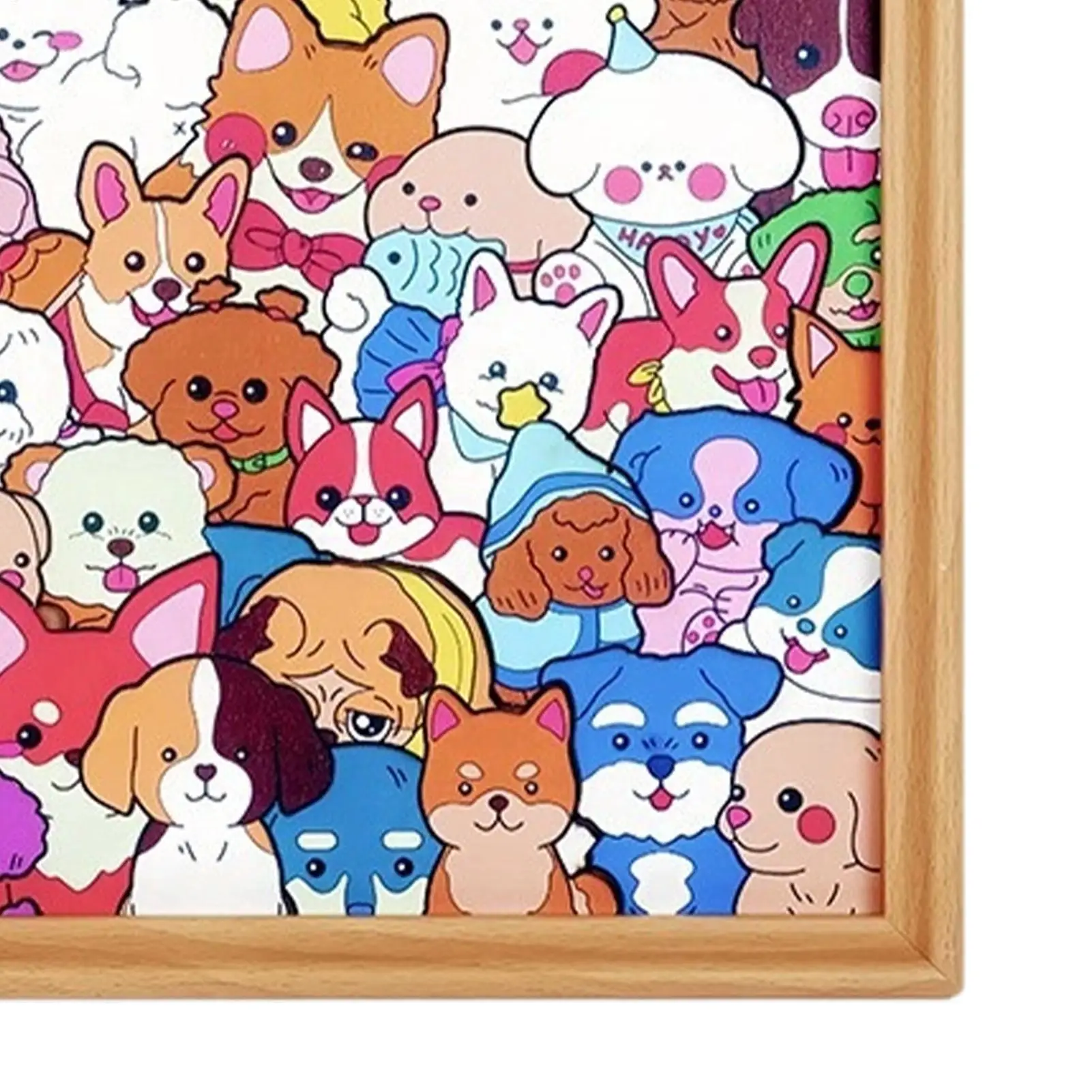 Color Your Own Puzzle DIY Coloring Dog Photo Frame Home Decor Animal Puzzles For Kids Animal Lovers Collectors Family Game Night