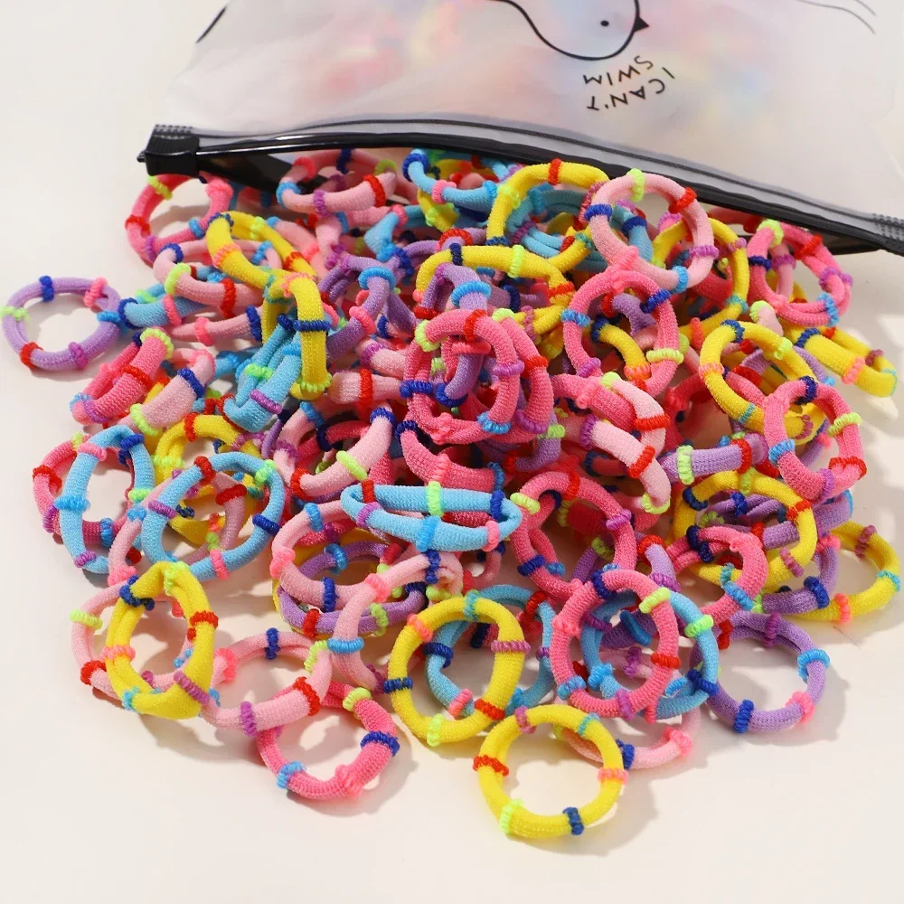 60 teile/los Bunte Elastische Haarband Gummibänder für Kinder Pferdeschwanz Unterstützung Hairties Spleißen Headrope Kinder Haar Zubehör – Detail 26