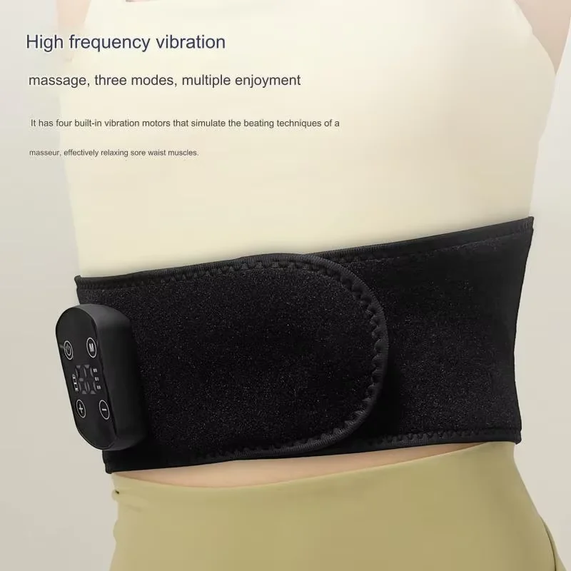 حزام تدليك الاهتزاز من فينيتك، حزام الخصر، لف آلام البطن والظهر، مدلك الخصر مع 3 إعدادات للحرارة