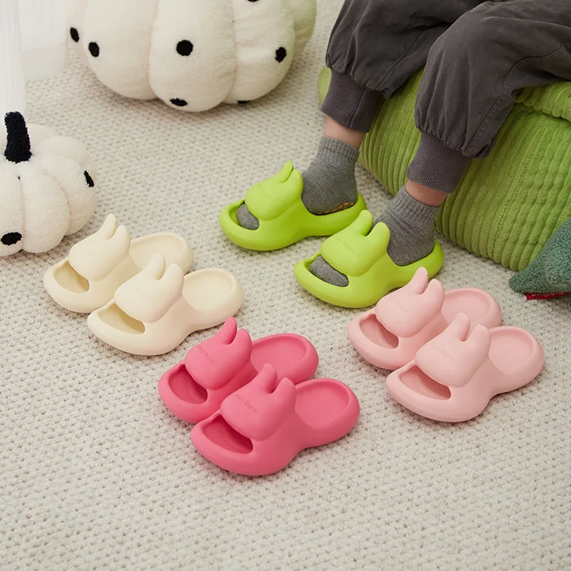 

Childrens Rabbit Slippers Soft Soles for Both Boys and Girls Comfortable and Cute Lightweight Slippers for Summer Wear