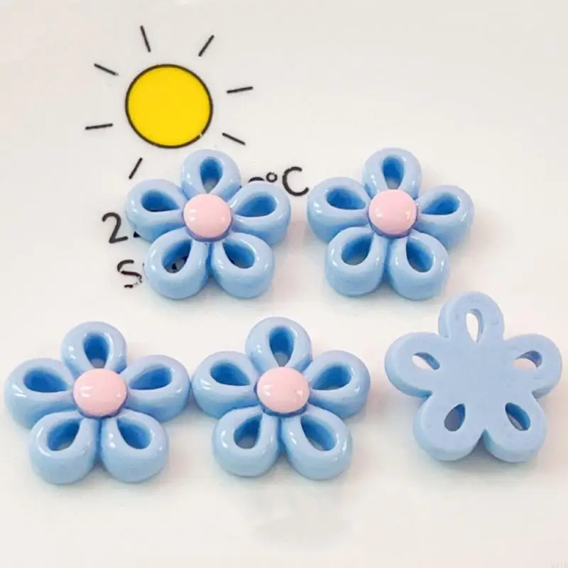 Q81D Resin Flower Craft Supply DIY Necklace Bracelet Supplies Resin Material for DIY