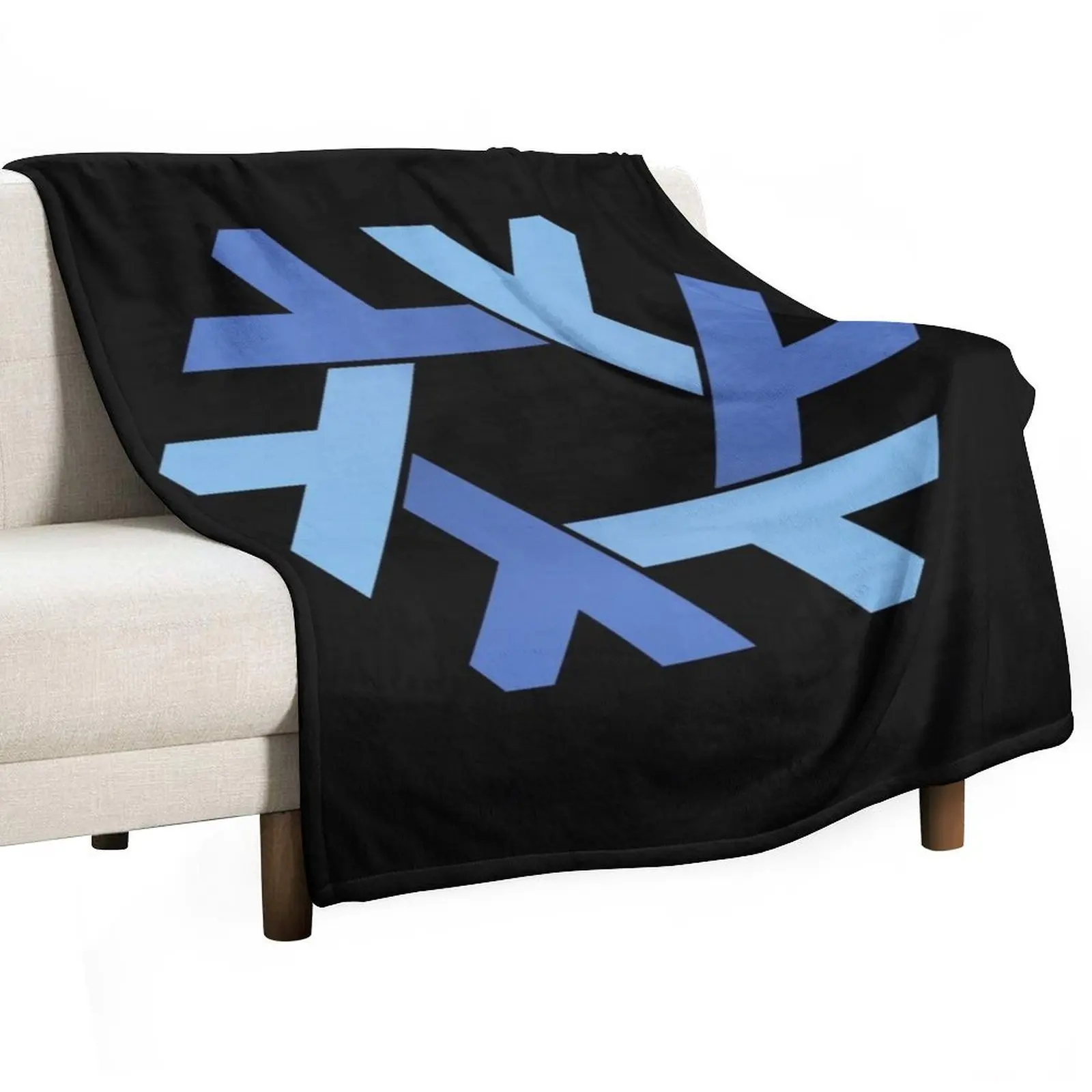 

NixOS logo Throw Blanket For Decorative Sofa Comforter warm for winter blankets ands Blankets