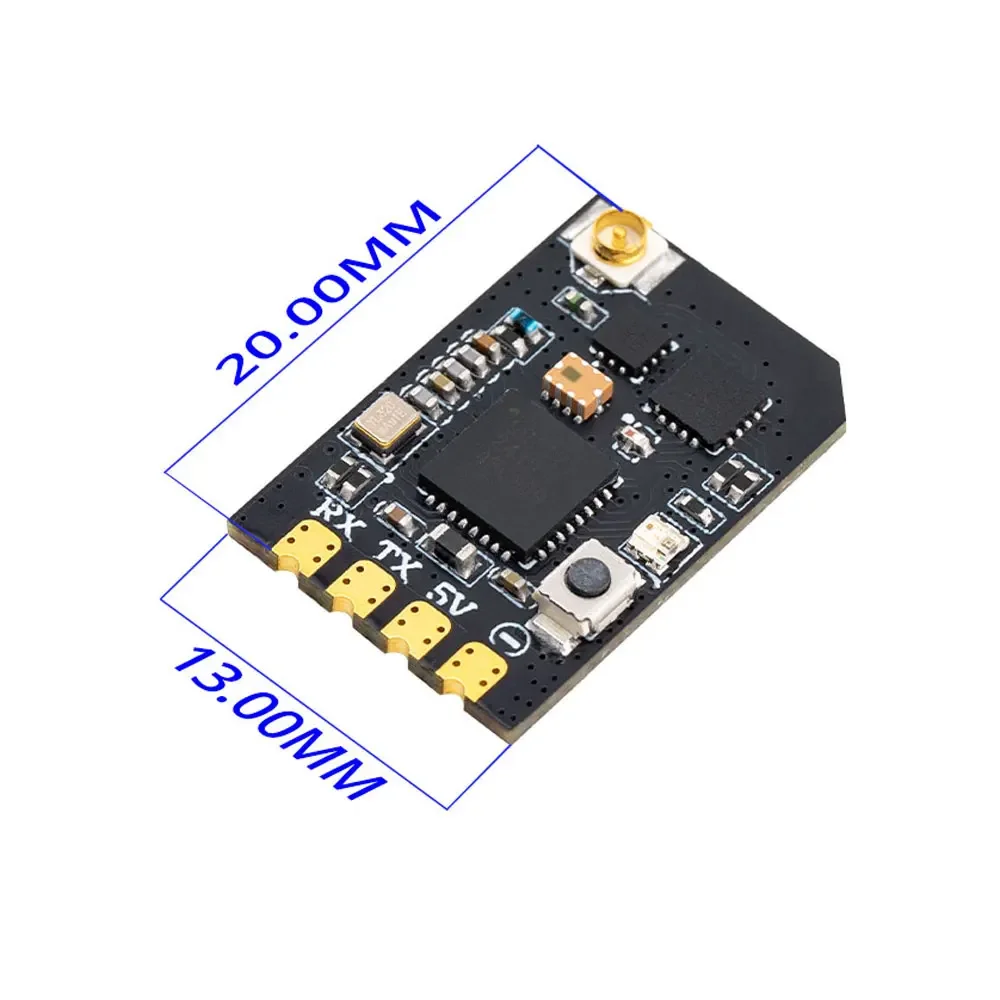 جهاز استقبال Radiomaster XR1 Nano ELRS ثنائي النطاق مع هوائي T 2.4 جيجا هرتز متعدد التردد لأجزاء طائرة بدون طيار FPV ذاتية الصنع