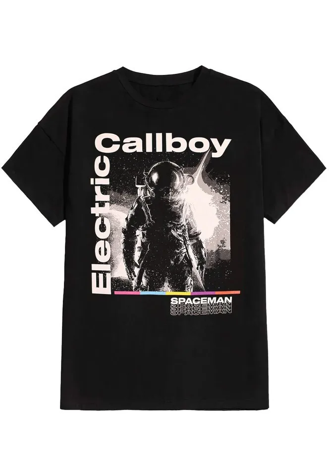 

Electric Callboy - Spaceman Cover Cotton Black Unisex Shirt Anime T-Shirt Aesthetic Clothing New Gifts Men's Clothing Deals