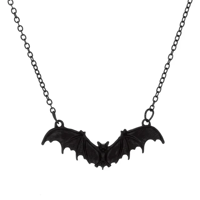 Men and Women's Retro Punk Bat Shaped Pendant Necklace, Retro Fashion Necklace, Animal Necklace, Bat Shaped Neck Accessory, Gift