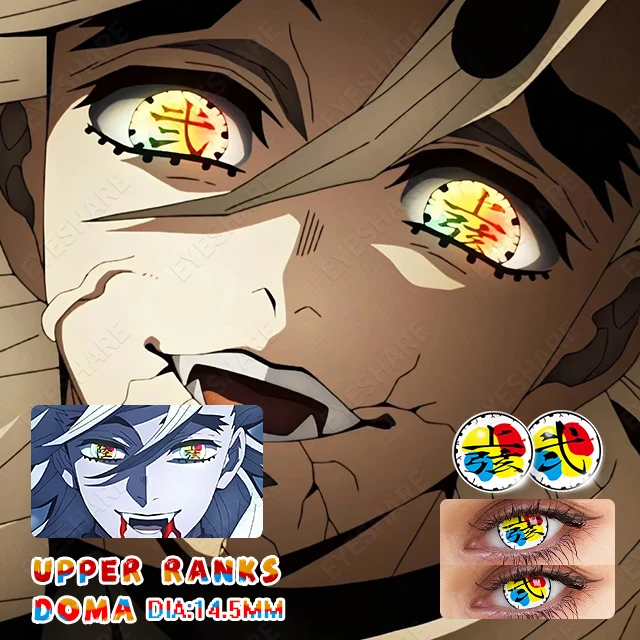 AMARA 1 Pair Cosplay Contact Lenses Anime Pupils Color Contacts Lens for Demon Slayer Cosplay Lenses for Cosers Fast Delivery