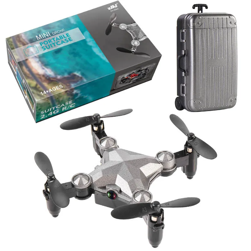 

Mini Drones 4K Professional Wifi With 720P HD Camera Photograph UAV Quadcopter Remote Control Aircraft Suitcase Toy Gift for Boy