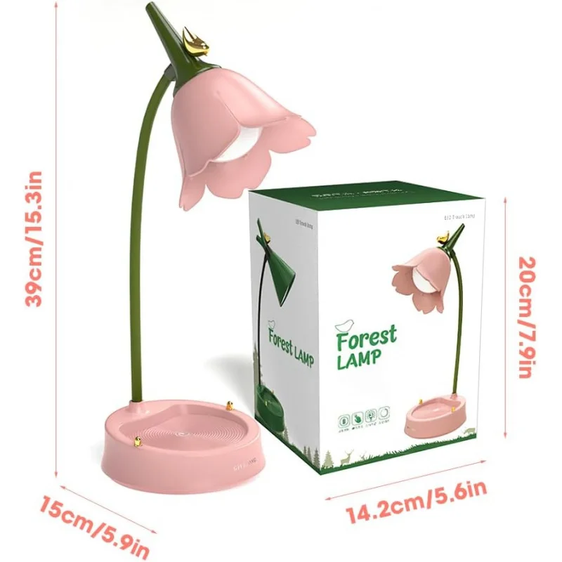 ForChildren DimmableLEDDesk3ColorTemperatures RechargeableBatteryLampWithTouchSensorAndFloor