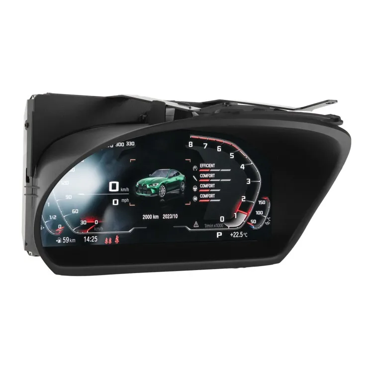 12.3in LCD Speedometer Cluster High Definition Multifunction Digital Dash Gauge for 1 Series E87 2007 to 2012