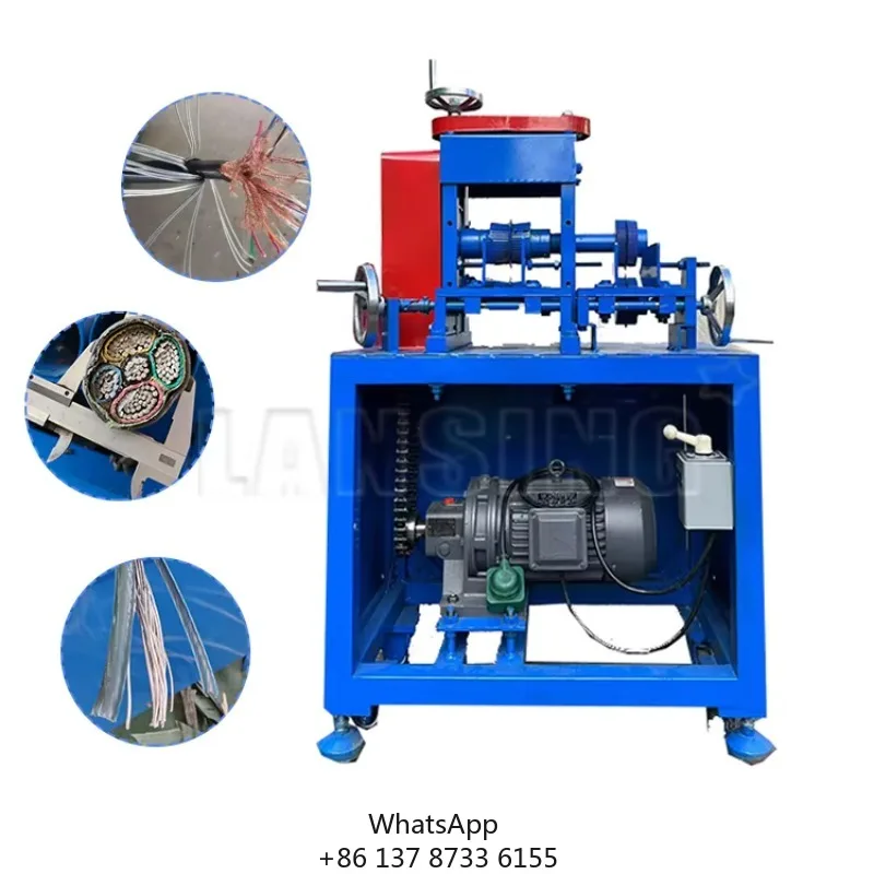 Cable Wire Stripping Machine 5-120mm Electric Copper Wire Stripper Machine For Cutting And Stripping Scrap Copper