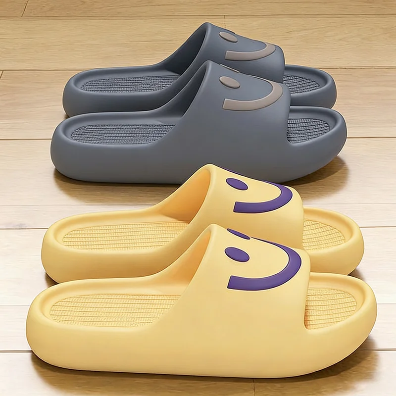 

Летние шлепанцы EVA на толстой подошве для пар, большие размеры 36-45, пляжные шлепанцы-облака конфетных цветов, женские нескользящие сандалии на платформе