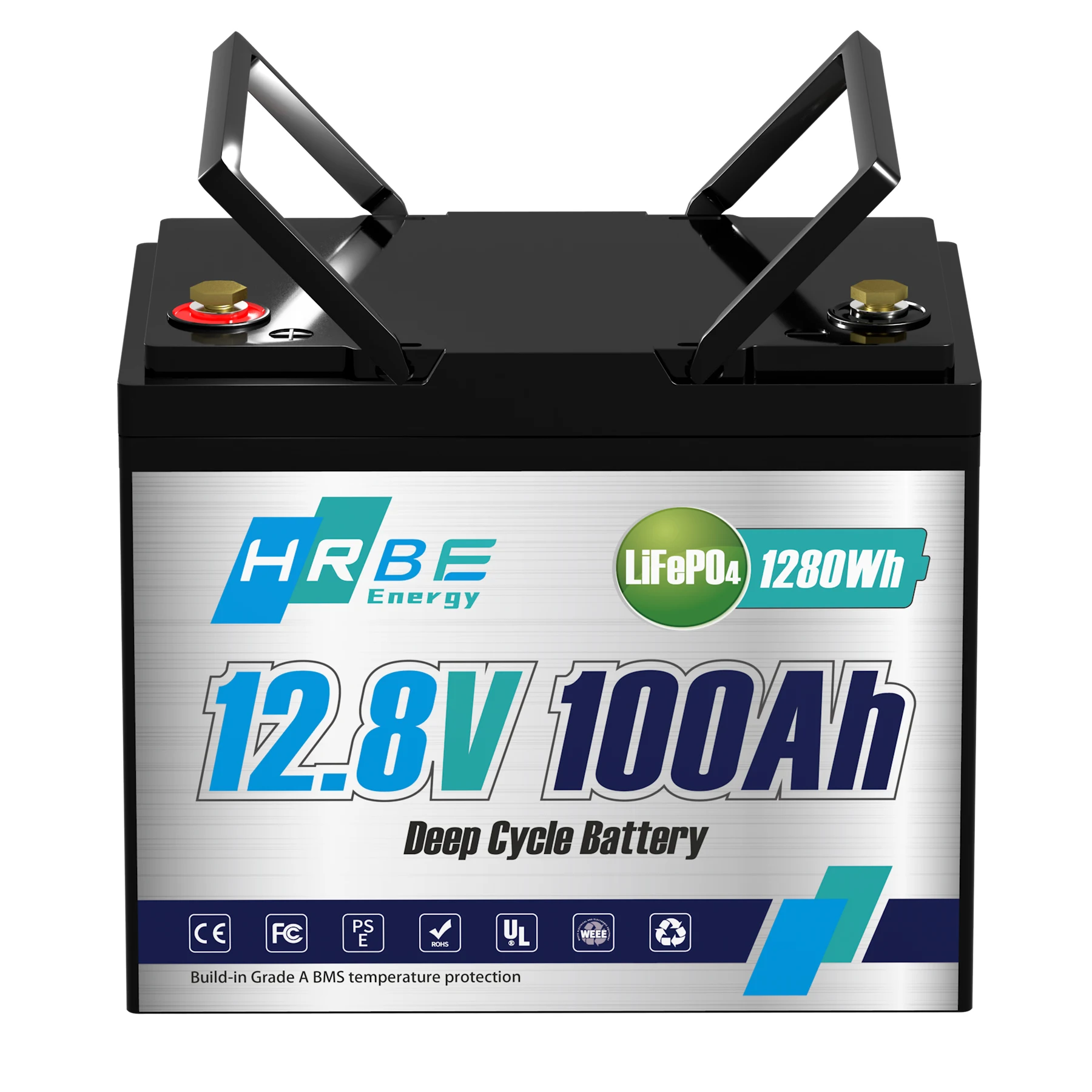 

DE STOCK 12V 100Ah LiFePo4 Battery Pack Built-in BMS,For Wheelchairs Wireless Communication Equipment Rechargeable Battery