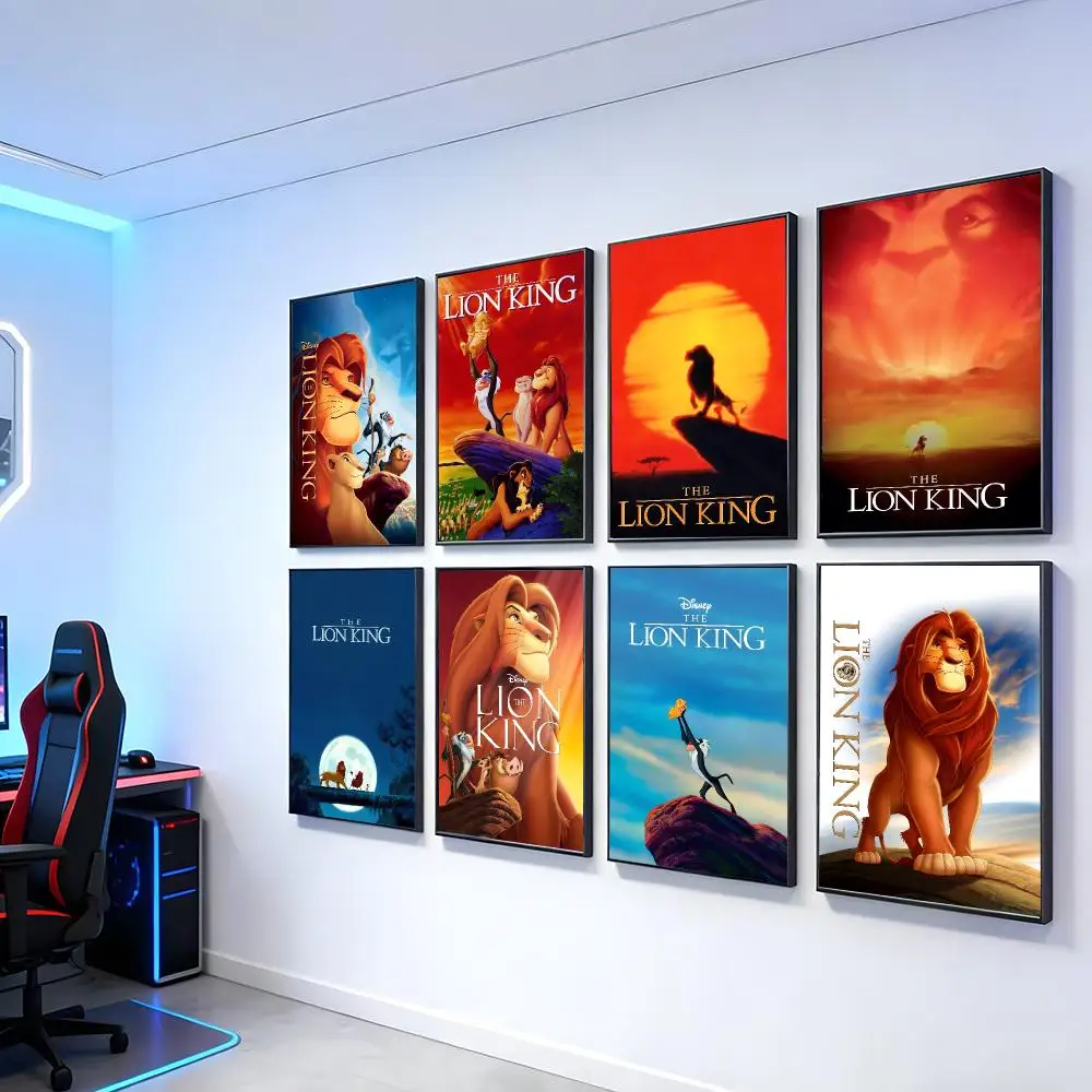 Cartoon The L-Lion K-King Poster Poster Artistic Stylish Wall Art For Home Office Bathroom‌ Decor Living