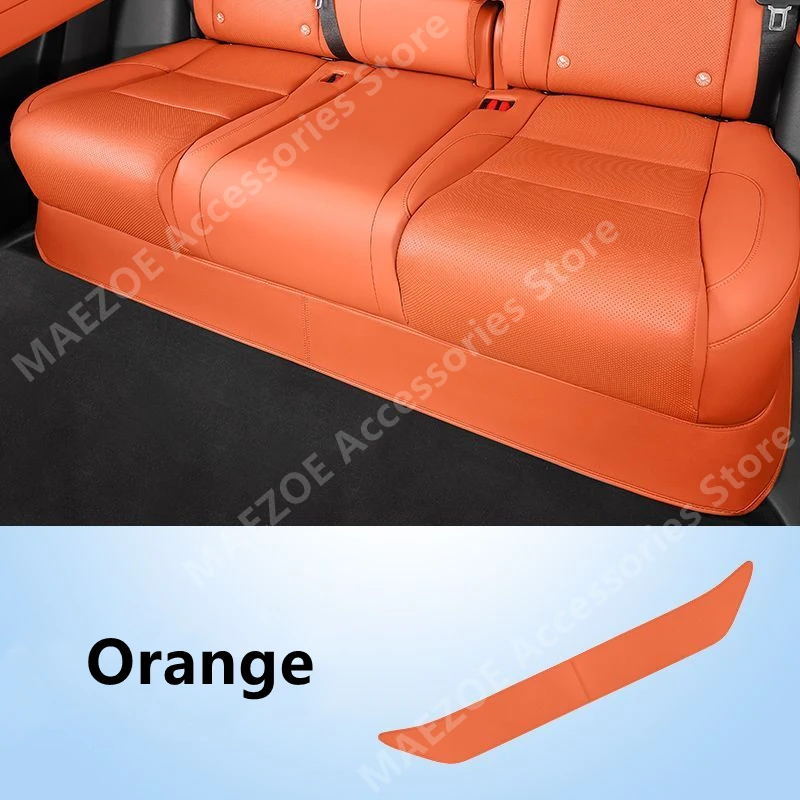 For LI AUTO LIXIANG L6 2024 Rear Seat Underseat Anti Kick Pad Leather Protective Cover,Interior Decoration Accessories