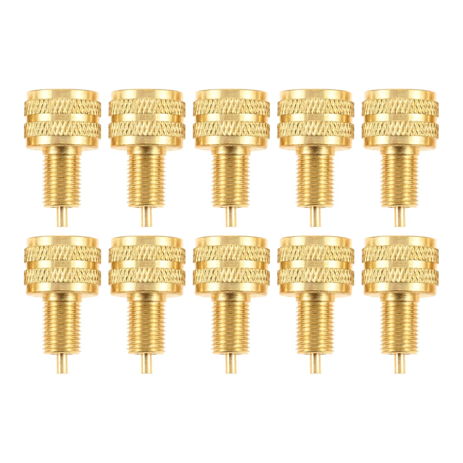 12PCS Brass Large Bore Tire Valve Stem Adapters External Tire Bore Valve Reducer Adapter Connector Good Performance 22mm Length