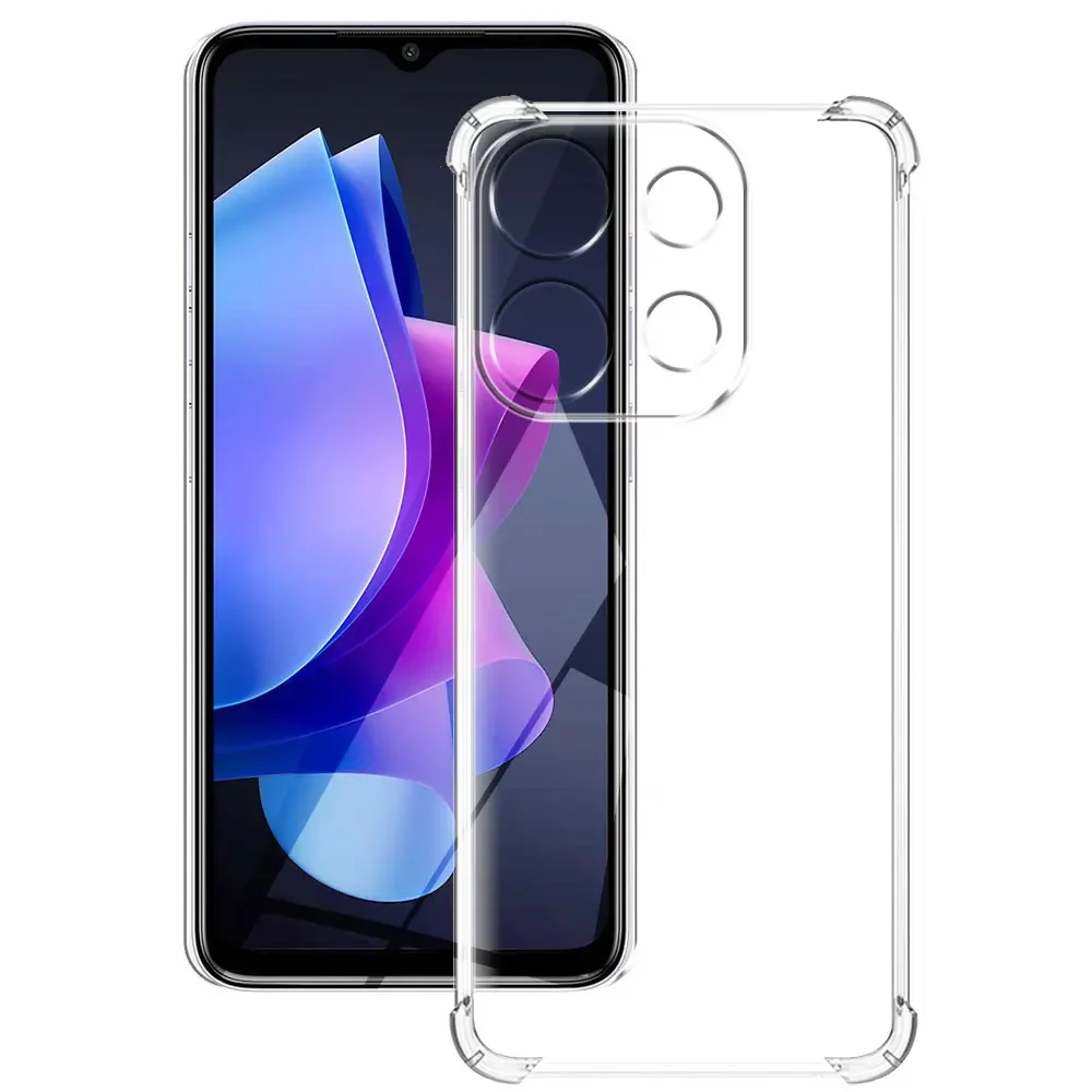 Shockproof Case For Infinix Smart 7 X6515 Silicone Soft TPU Transparent Case For Infinix Smart 7 Clear Cover For Smart 7 Coque