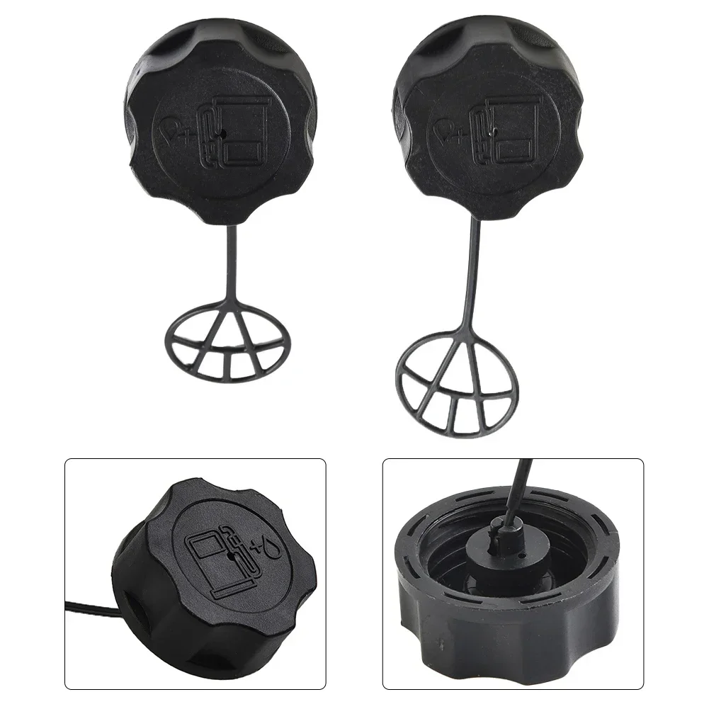 2pcs Black Plastic Fuel Tank Cap Replacement For Zi Per Lawn Trimmer Brush Cutter Lawn Mower Engine Trimmer Gas Tank Cap Cover