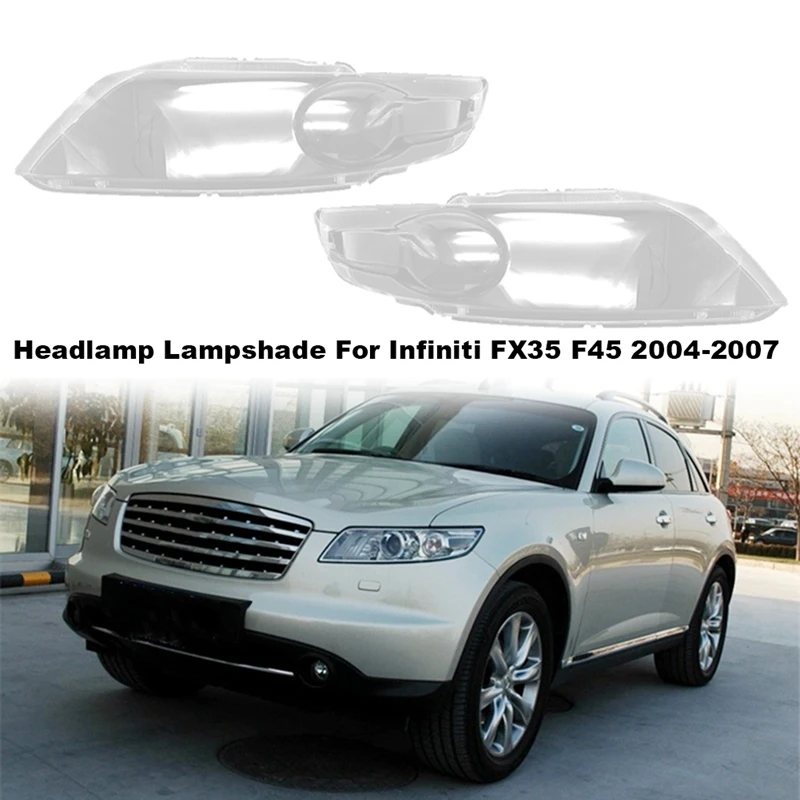 

Автомобильный правый головной светильник, абажур для Infiniti FX35 F45 2004-2007, прозрачная крышка объектива, запасные части